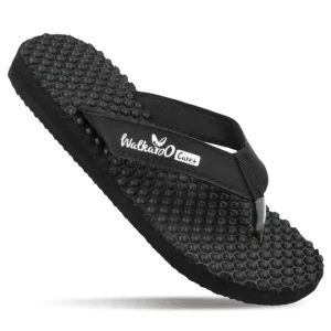 Walkaroo Women Textures Care Plus Flip-Flop - WH3950 BLACK