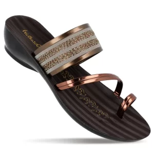 Walkaroo Women Copper Flats Sandal