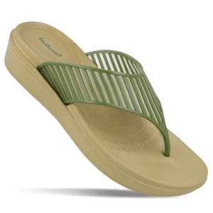 Walkaroo  Women Slippers  (Olive 5)